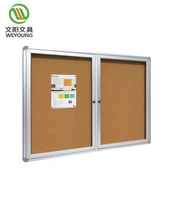 China Outdoor Message Board School Cork Sheet Aluminum Poster Display Frame Metal Bulletin Board Bulletin Boards for sale