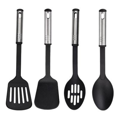 China 2021 Inventory Viable Silicone Factory 23 Piece Stainless Steel Nylon Kitchen Tool Cooking Spoon Spatula Set Kitchenware for sale