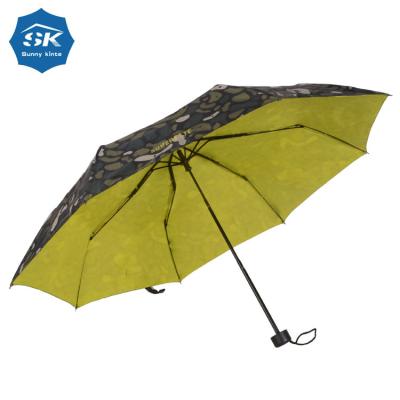 China Minimalist 21inch X 8 Ribs Automatic Umbrella 3 Folding Printing Umbrella 3 Fold for sale