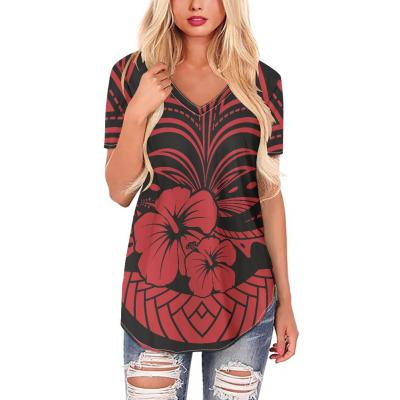 China Uourmeti Designer Polynesian Tribal QUICK DRY T Shirts For Women Ladies Unique Hawaiian Female Tops Tees Brand Summer Tees for sale