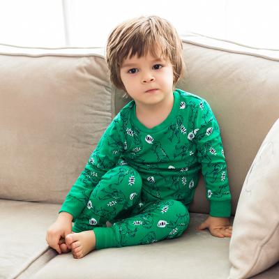 China Summer Casual Custom Cute Clothing Sets Cotton Sleepwear Dinosaur Pajamas For Kids Wholesale/ODM/OEM for sale