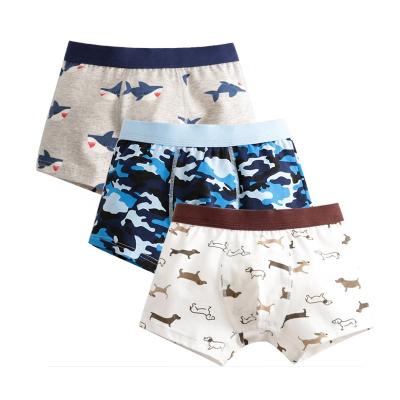 China New Design Kids Boys Cotton Cartoon Boxers Children Breathable Underwear Wholesale/ODM/OEM for sale