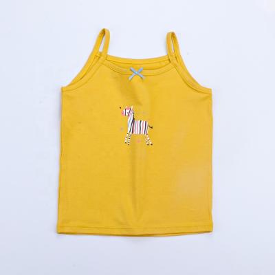 China Eco-friendly Clothing Set Girls Invest Cotton Children's Slim Cartoon Vest Summer Wholesale/ODM/OEM for sale