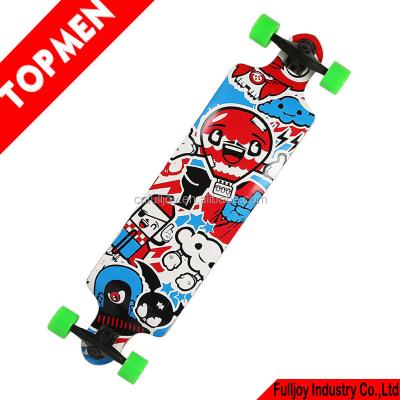 China Professional Maple Topmen Gear Drop Down / Drop Through Complete Longboards for sale