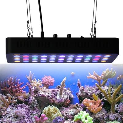 China Aquarium Lights 14000K Full Spectrum 45 Inch UV Green Blue White 55x3w 165w Coral Reef Used Led Aquarium Light for sale