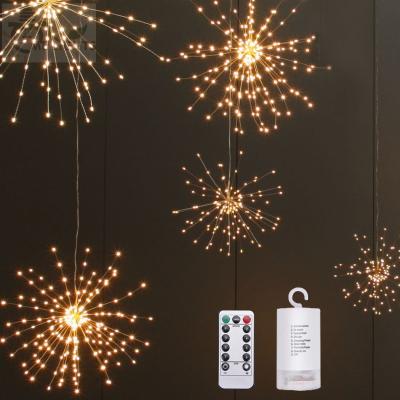 China Outdoor Firework Eco-Friendly Lamp Led Model Christmas Starburst Lamp Battery USB Light Power for sale