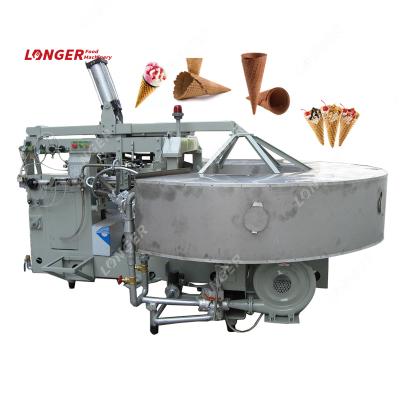 China Snack Factory Commercial Rolled Sugar Waffle Cone Maker Making Ice Cream Cone Machine Price For Sale for sale