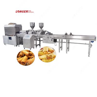 China Full Automatic Lumpia Automatic Molding Commercial Making Potato Spring Roll Machine Price for sale