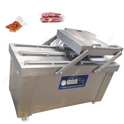 China Food Dry Yeast Brick Packing Machine Double Chamber Vacuum Packing Machine for sale