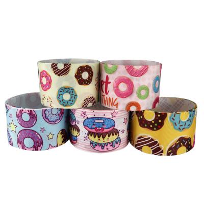 China Sustainable New Arrival 75mm Donut Donuts Custom Grosgrain Printed Ribbon For Food Festival for sale