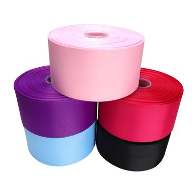 China 3mm-100mm Sustainable 196 Grosgrain Ribbon Solid Color For Choose for sale