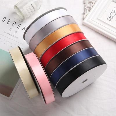 China Sustainable Custom Wholesale Printed Polyester Satin Ribbon With Logo for sale