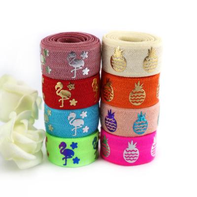 China Good Quality Sustainable Fold Over 5/8 Elastic Ribbon for sale