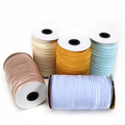 China 15mm elastic high quality elastic band custom logo printed brand fold over elastic tape for sale