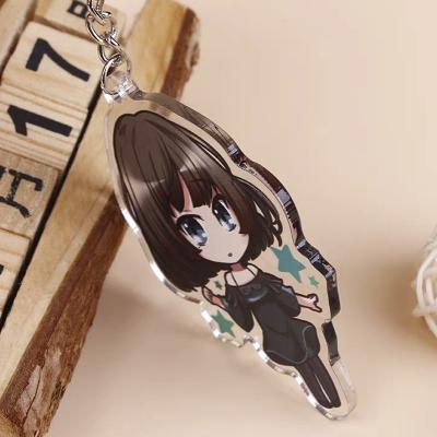 China New Design Plastic Charm Key Chain Custom Acrylic Clear Acrylic Key Chain for sale