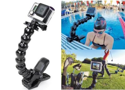 China ABS Portable Go Pro Camera Mounts Outdoor Jaws Flex Clamp Mount for sale