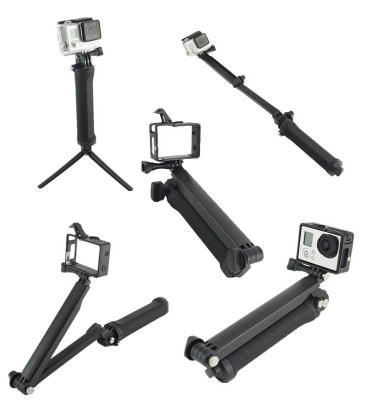 中国 手持ち型の Monopod Gopro のカメラ架台の調節可能な折りたたみ 7.5 - 20 インチ 販売のため