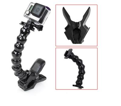 China Sport SJCAM Gopro Camera Mounts 18cm Gooseneck Jaws Clamp Holder for sale