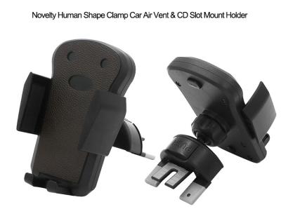 China Novelty Human Shape Clamp Car Air Vent & CD Slot Mount Holder for Cell Phone for sale