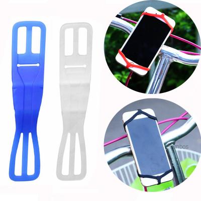 Chine Support élastique de téléphone de silicone de bicyclette, courroie de téléphone de silicone de bâti de vélo pour Iphone 7 6 6s à vendre