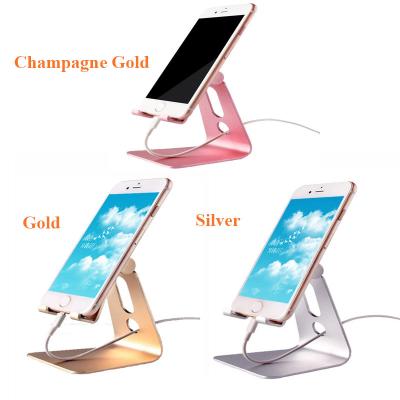 China Flexible Aluminum Alloy Lazy Phone Holder , Mobile Phone Tablet Stand Desktop Holder for sale