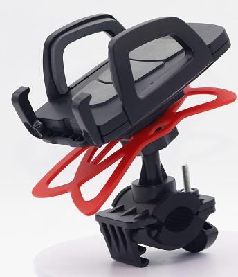 China Shockproof Handlebar Universal Bike Mount Holder With Band , 360 Degree Rotating for sale