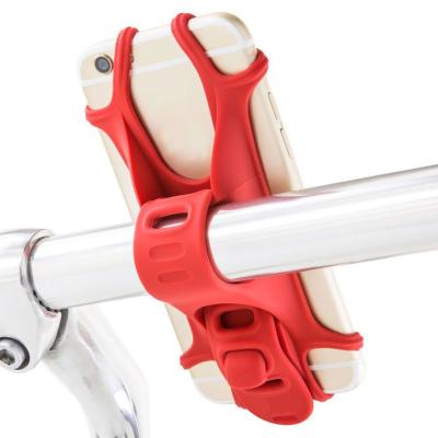 China Universal Durable Non-slip Silicone Band Bike Phone Mount Holder for iPhone 7 7 Plus 6 6 Plus for sale