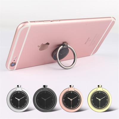 China Universal tenedor giratorio del anillo de apretón del finger del reloj del teléfono móvil de 360 grados con el pedazo magnético de la captura dentro para el teléfono móvil en venta