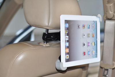 中国 iPad 3 4 は 5 台の車のヘッドレストの台紙のホールダー、後部席ブラケットの台紙の自在継手のホールダーを錠剤にします 販売のため