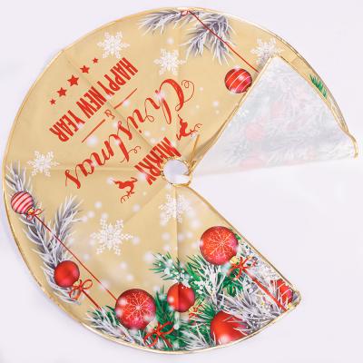 China Luxury Christmas Tree Skirt Christmas Tree Skirt Decoration Cartoon Chirstmas Decor Printing Tree Skirt Wholesale for sale