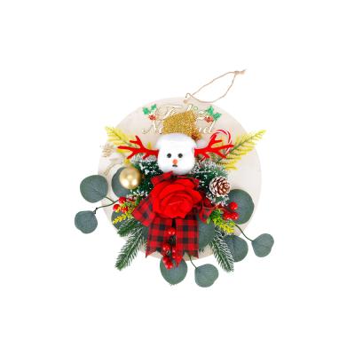 China Upside Down Garland Snowman Shape Garland Christmas Tree Ornaments Christmast Ornaments On The Door for sale