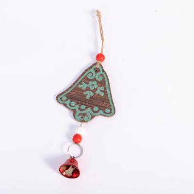 China Christmas Day Decoratiom Factory Direct Sale Customizable Cottage Wooden Art Pendant Christmas Tree Decoration for sale