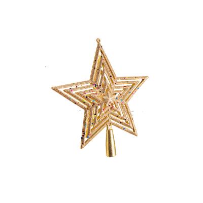 China Wholesale Chirstmas Decor Christmas Five-pointed Star Artificial PVC Ornaments Christmas Decoration for sale