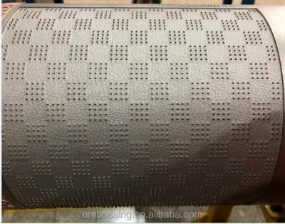 China For PVC Leather High Quality Customized Steel Embossing Cylinder For PVC Leather for sale