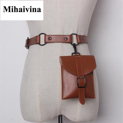 China Travel Bumbag Mini Pocket Belt Bag Water Proof Women Waist Bag Fashion Leather Waist Bag for sale