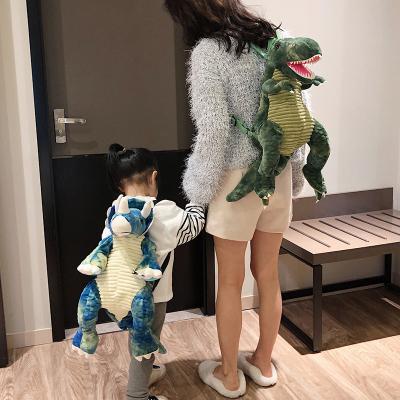 China 2021 Other Creative 3D Backpack Cute Animal Dinosaurs Bag School Backpack Children Cartoon Plush Toy Backpack for sale