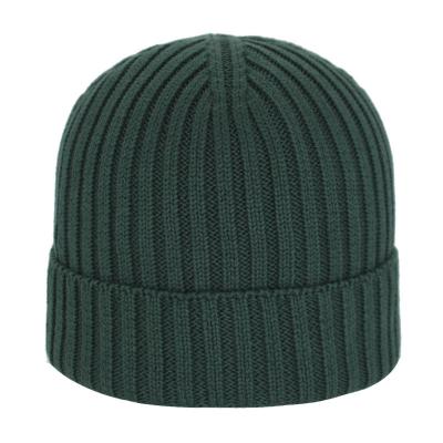 China Wholesale Custom Embroidery Woven Cotton Men's Hat Unisex Pure Color Winter COMMON Knitted Hats Winter Beanies for sale