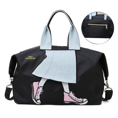 China Water Proof OEM Women's Duffel Bags Large Capacity Handheld Bag Sports Oxford Weekend Luggage Travel Bags for sale