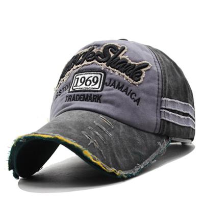 China COMMON Baseball Hat Washed Custom Hats For Fishing Men For Fishing Cotton Unisex OEM Customized Logo for sale