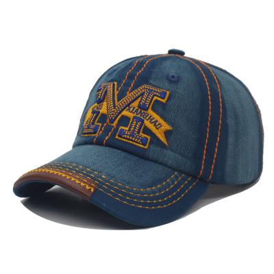 China COMMON Jeans Vintage Mens Baseball Cap Women Snapback Hats Hats For Men Denim Baseball Cap for sale