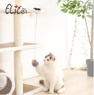 China Hot Selling Cats Ball Teaser Toy Smart Indoor Interactive Funny Pet Rope Intelligence Retractable Toy for sale