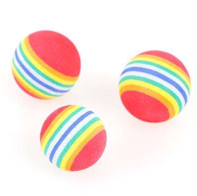 China Viable Small Dog Balls Eva Ball Cat Toy Pet Toys Wobble Wiggling Giggling Ball for sale