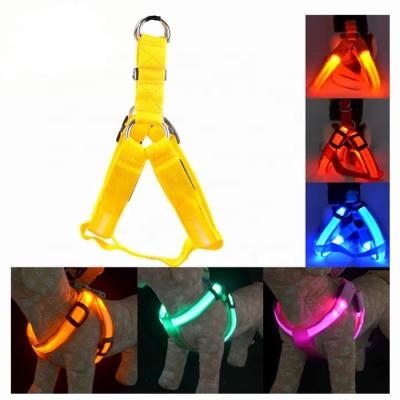 China Reflective Multi Size Rechargeable Led Dog Harness for sale