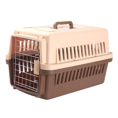 China Breathable Durable Pet Cage Travel Pet Cage Cat Cat Cage Outdoor Portable Check Box for sale