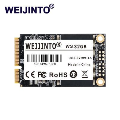 China mSATA SSD WEIJINTO Mini SATA3 SATA2 Internal SSD 128GB Solid State Hard Drive For Laptop Desktop Server for sale