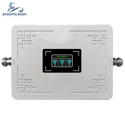 China Cheap Indoor Signal Booster 20dBm 800 900 1800 2100 2600 20dBm 800 900 1800 2100 2600 GSM CDMA Triple Band Repeater Indoor Signal 240*230*55mm Repeater for sale