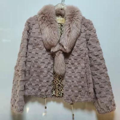 China Second Hand International Apparel Second Hand Elegant Loose Used Fur Coat For Lady Winter Clothes Second Hand Clothes for sale