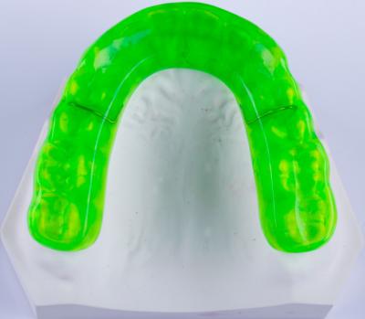 China Green Hard Splint Dental Orthodontics Appliance Hard Soft Occlusal Guard for sale