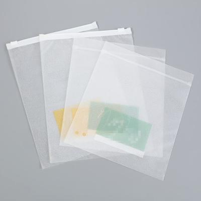 China Custom Frosted Custom Frosted Security Zipper Bag Zipper Bag For Cloth Packaging for sale