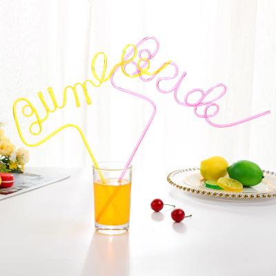 China Eco-friendly Disposable Bachelor Party Straw Bride Straw for sale